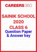 Sainik School Class 6 Question Paper 2020