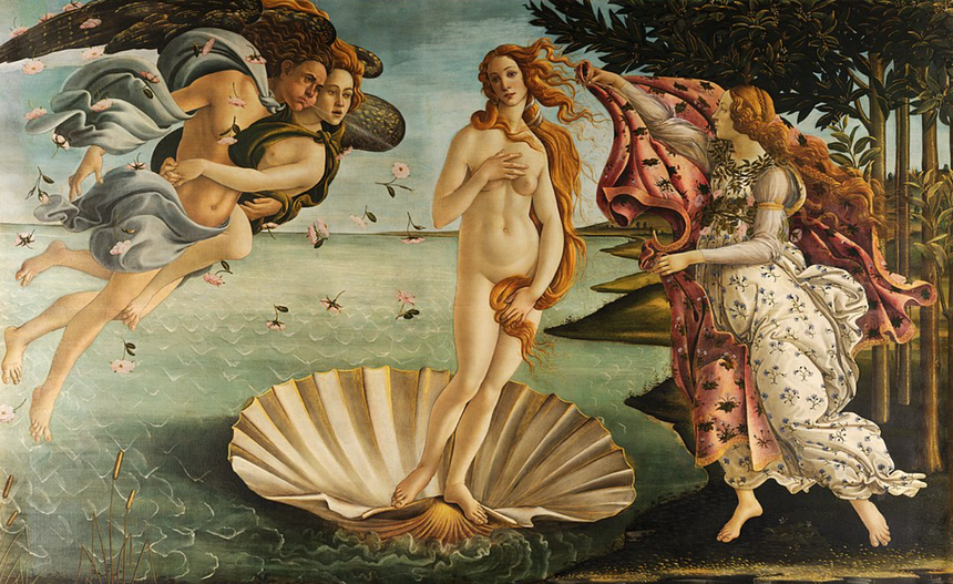 The Birth of venus, Uffizi Gallery