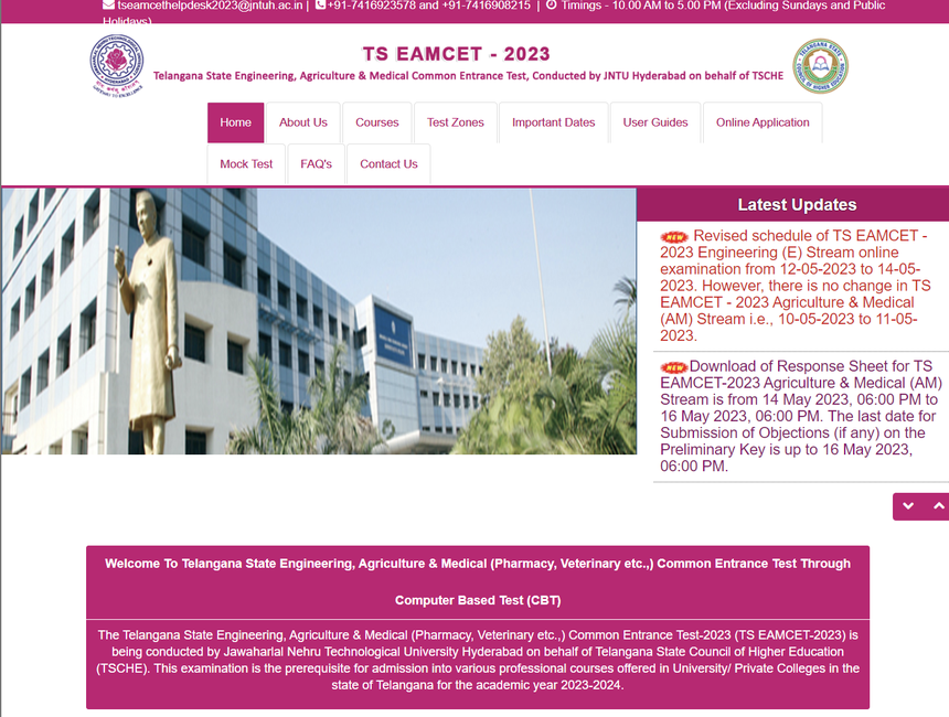ts eamcet 2023 official website