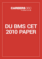 DU BMS CET 2010 Paper