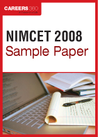 NIMCET Sample Paper 2008
