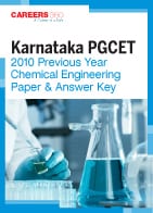 Karnataka PGCET 2010 Previous Year Chemical Engineering Paper