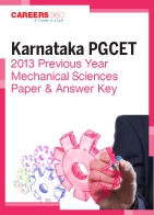Karnataka PGCET 2013 Previous Year Mechanical Sciences Paper & Answer Key