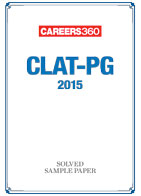 CLAT PG 2015 Solved Sample Paper