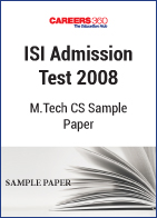 ISI Admission Test 2008 M.Tech CS Sample Paper