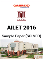 AILET 2016 Sample Paper – Solved