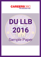 DU 2016 Sample Paper