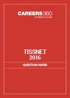 TISSNET 2016 Question Paper