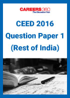 CEED 2016 Question Paper 1 (Rest of India)