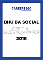 BHU B.A. Social Sample Paper 2016