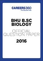 BHU B.Sc. Biology Sample Paper 2016