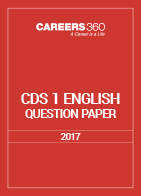 CDS 1 English Question Paper 2017