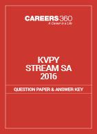 KVPY Question Paper 2016 Stream SA