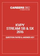 KVPY Question Paper 2016 Stream SB/SX