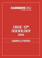 CBSE Sample papers for Class 12 Sociology (2016)