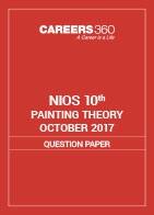 NIOS 10th Painting Theory Question Paper October 2017