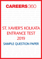 St. Xavier’s Kolkata Entrance Test Sample Question Paper
