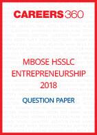MBOSE HSSLC 2018 Question Paper Entrepreneurship