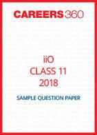 iiO Sample Question Paper Class 11 2018