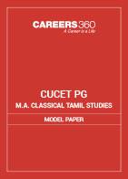 CUET/CUCET M.A. Classical Tamil Studies Model Question Paper