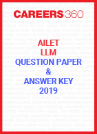 AILET 2019 Question Paper and Answer Key (LLM Program)