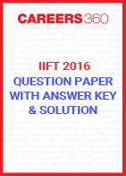 IIFT 2016 Question Paper with Answer Key and Solution