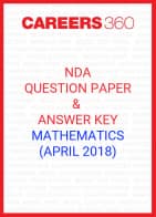 NDA Question Paper & Answer Key (April 2018) Mathematics