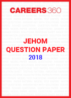 JEHOM Question Paper 2018