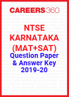 NTSE Karnataka (MAT+SAT) Question Paper & Answer Key 2019-20