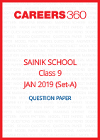 Sainik School 2019 Question paper for Class 9 Set-A (January 6)