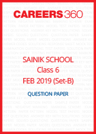 Sainik School 2019 Question paper for Class 6 Set-B (February 24)