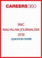 IIMC Malayalam Journalism Question Paper 2018