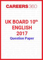 UK Board 10th English 2017 Question Paper