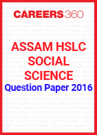 Assam HSLC Social Science Question Paper 2016