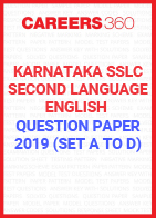 Karnataka SSLC Second Language - English Question Paper 2019