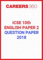 ICSE 10th English-2 Question Paper 2018