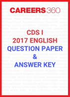 CDS I English Question Paper & Answer Key 2017