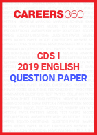CDS I English Question Paper 2019