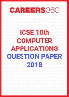 ICSE 10th Computer Applications Question Paper 2018