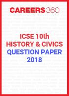 ICSE 10th History Question Paper 2018