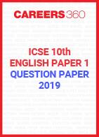ICSE 10th English-1 Question Paper 2019