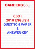 CDS I English Question Paper & Answer Key 2018