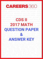 CDS II Maths Question Paper & Answer Key 2017