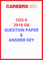 CDS II GK Question Paper & Answer Key 2018
