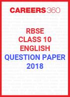 RBSE 10th English Question Papers 2018