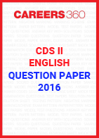 CDS II Question Paper - English (2016)