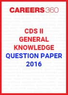 CDS II Question Paper - General Knowledge-GK (2016)