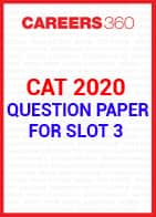 CAT 2020 Question Paper for Slot 3