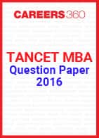 TANCET MBA Question Paper 2016