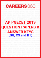 AP PGECET 2019 Question Papers & Answer Keys for GG, CS and BT